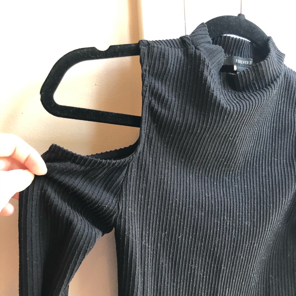 Forever 21 Black Mock Neck